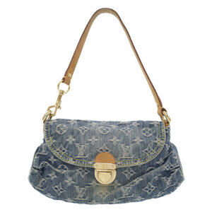 Louis Vuitton Monogram Denim Pleaty Semi Shoulder Bag